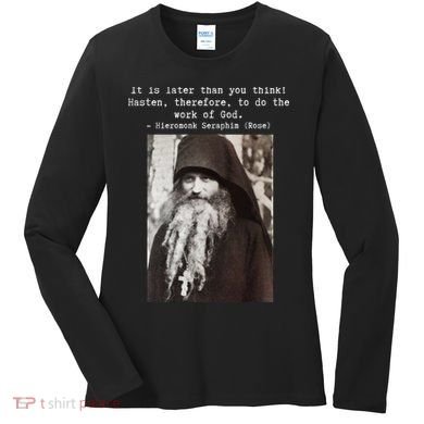 Father Seraphim Rose Orthodox Gift Women's Long Sleeve Shirt