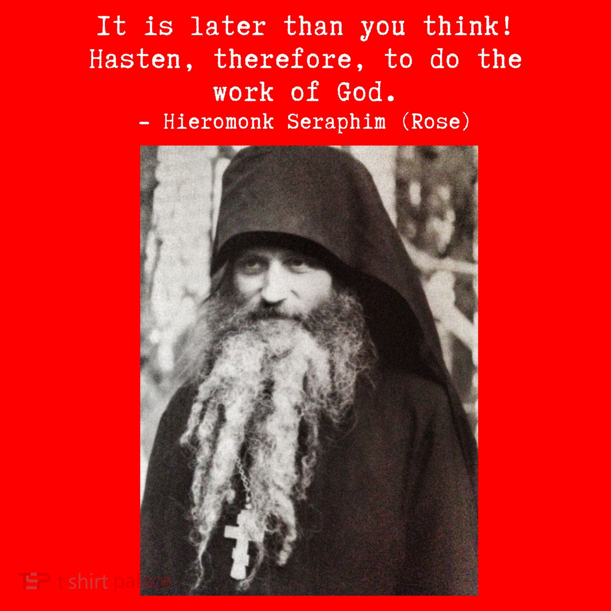 Father Seraphim Rose Orthodox Gift Santa Hat