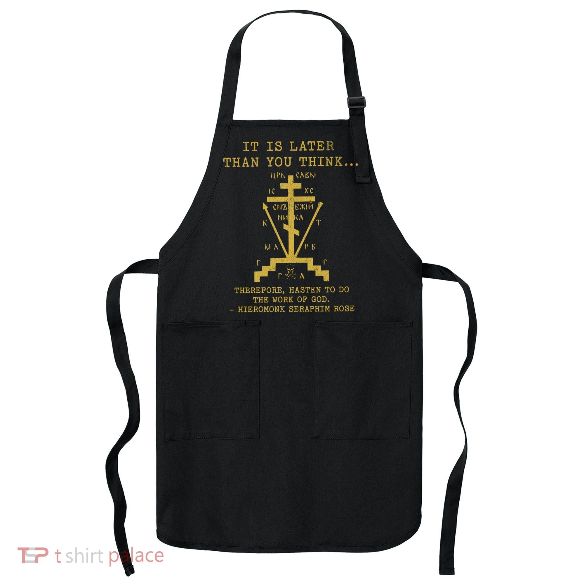 Fr Seraphim Rose Eastern Orthodox Christian Cross Apron