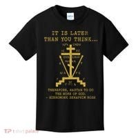 Fr Seraphim Rose Eastern Orthodox Christian Cross Kids T-Shirt thumb 0