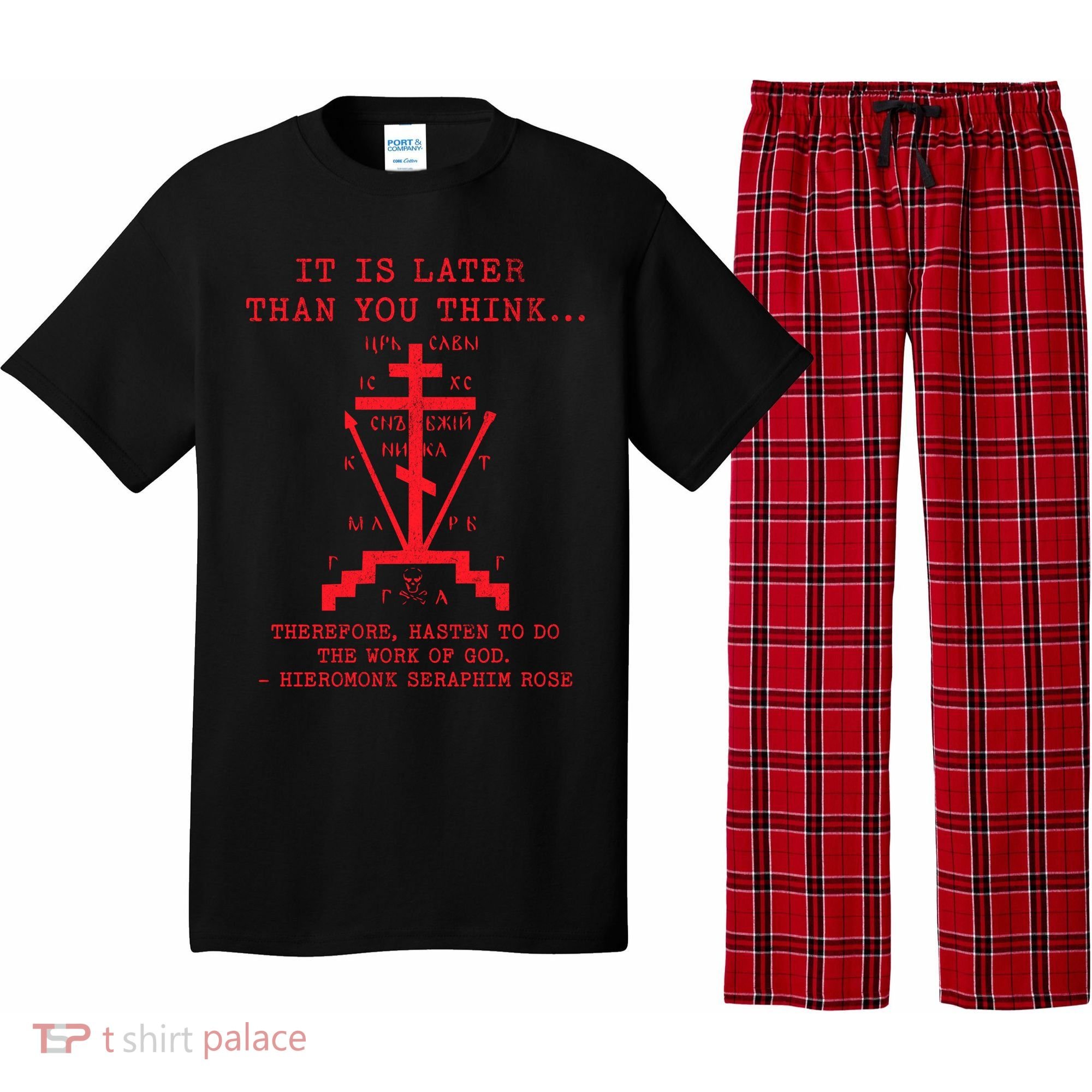 Fr Seraphim Rose Eastern Orthodox Christian Cross Pajama Set