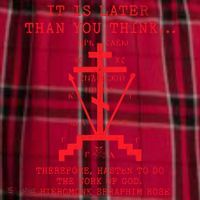 Fr Seraphim Rose Eastern Orthodox Christian Cross Women's Flannel Plaid Pajama Pants thumb 2