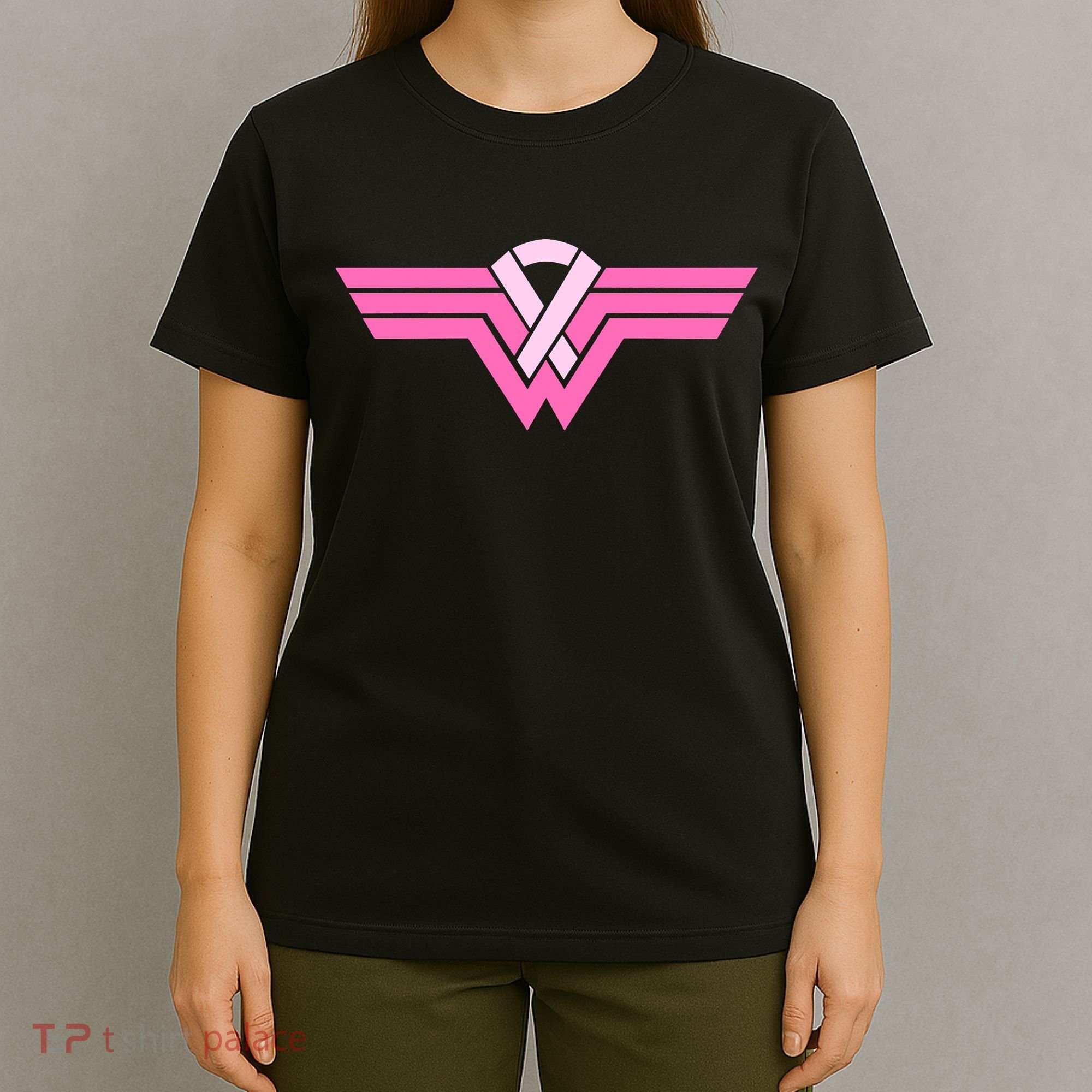 Funny Superhero Ribbon Breast Cancer Awareness T-Shirt