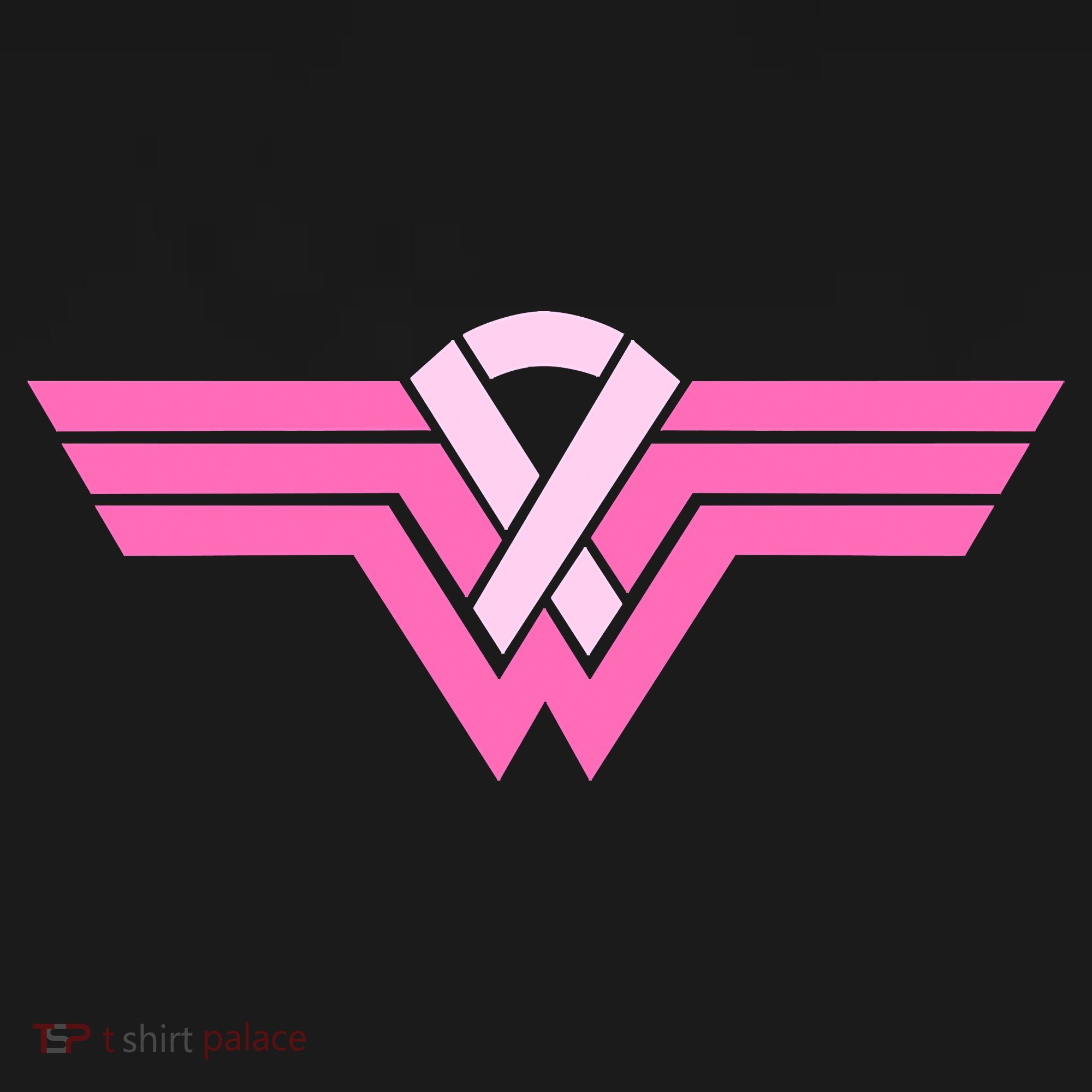 Funny Superhero Ribbon Breast Cancer Awareness Women's Tank Top