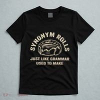 Funny Synonym Rolls Joke Cinnamon Rolls Grammar Pun Teacher T-Shirt thumb 5