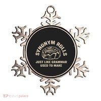 Funny Synonym Rolls Joke Cinnamon Rolls Grammar Pun Teacher Ornament thumb 0