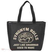Funny Synonym Rolls Joke Cinnamon Rolls Grammar Pun Teacher Tote Bag thumb 0