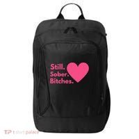 Funny Sobriety Recovery Aa Na Meaningful Gift Still Sober Bitches Meaningful Gif City Backpack thumb 0