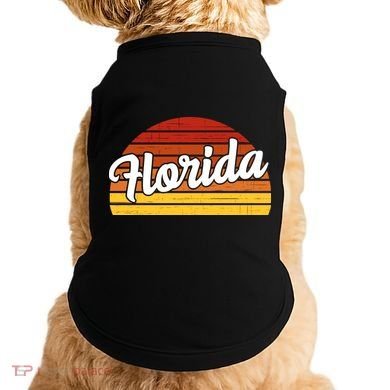 Florida Sunset Retro Vintage Doggie Tank
