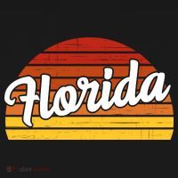 Florida Sunset Retro Vintage T-Shirt thumb 7