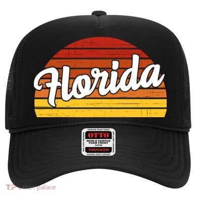 Florida Sunset Retro Vintage Hat