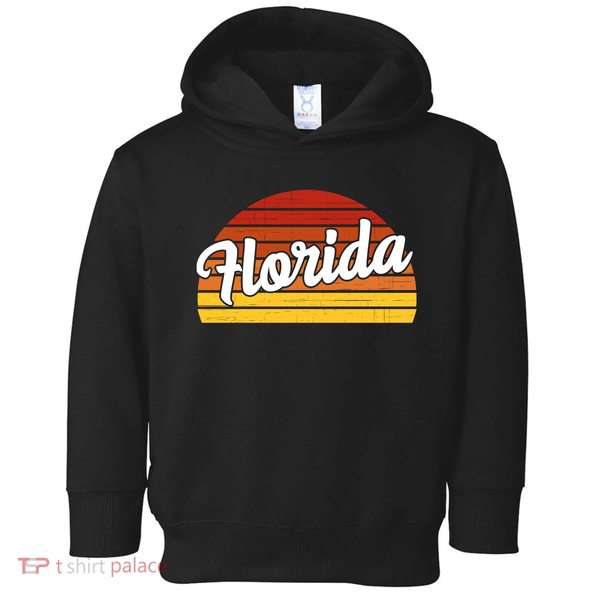Florida Sunset Retro Vintage Toddler Hoodie