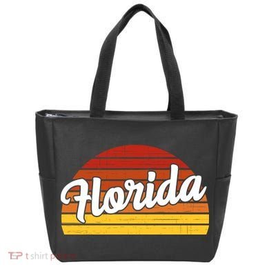 Florida Sunset Retro Vintage Tote Bag