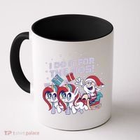 Funny Santa Riding Sleighs With Unicorns Coffee Mug thumb 0