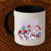 Funny Santa Riding Sleighs With Unicorns Coffee Mug thumb 2