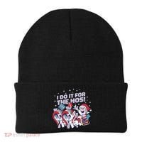 Funny Santa Riding Sleighs With Unicorns Beanie thumb 0
