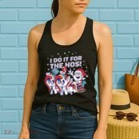 Funny Santa Riding Sleighs With Unicorns Women's Tank Top thumb 2