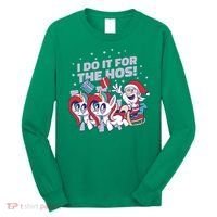 Funny Santa Riding Sleighs With Unicorns Long Sleeve Shirt thumb 0
