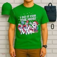 Funny Santa Riding Sleighs With Unicorns T-Shirt thumb 6