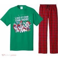 Funny Santa Riding Sleighs With Unicorns Pajama Set thumb 0