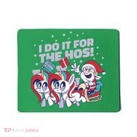 Funny Santa Riding Sleighs With Unicorns Mousepad thumb 0