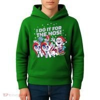 Funny Santa Riding Sleighs With Unicorns Kids Hoodie thumb 4