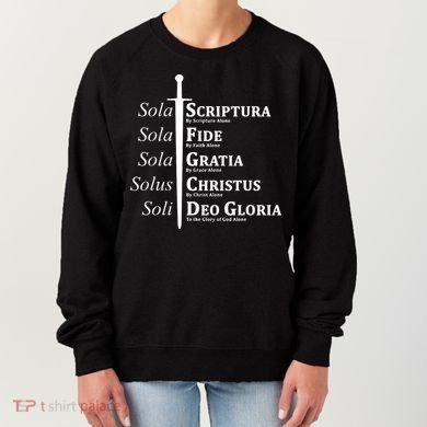 Five Solas Reformed Christian Women's Sweatshirt