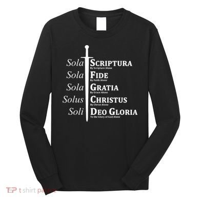 Five Solas Reformed Christian Long Sleeve Shirt