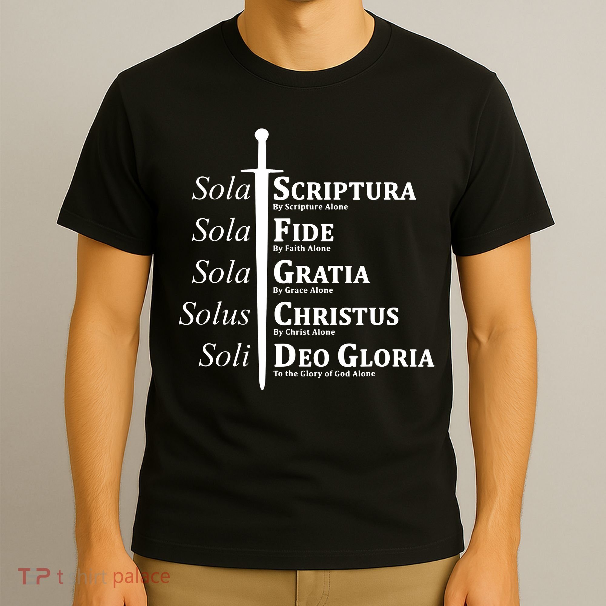 Five Solas Reformed Christian T-Shirt