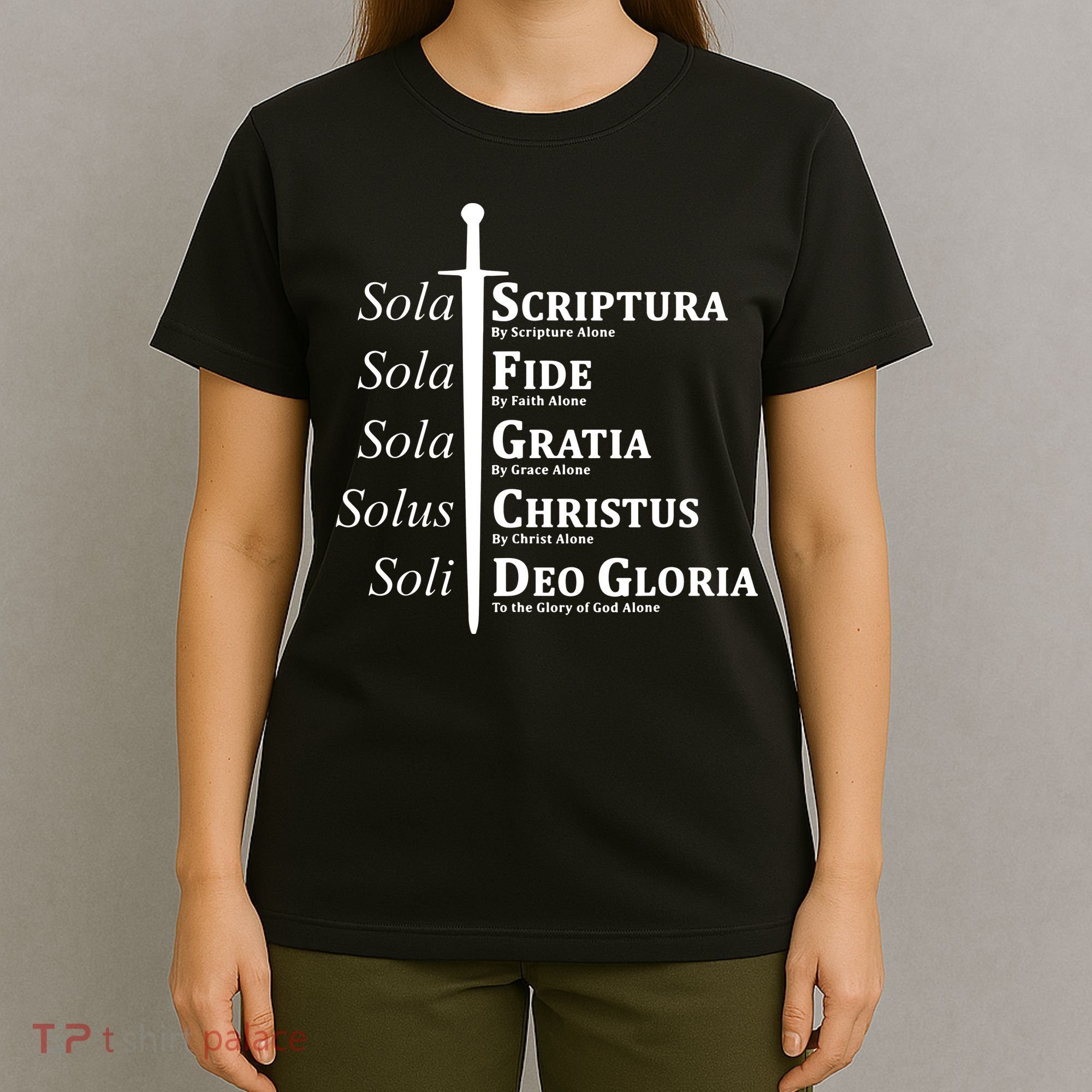 Five Solas Reformed Christian T-Shirt