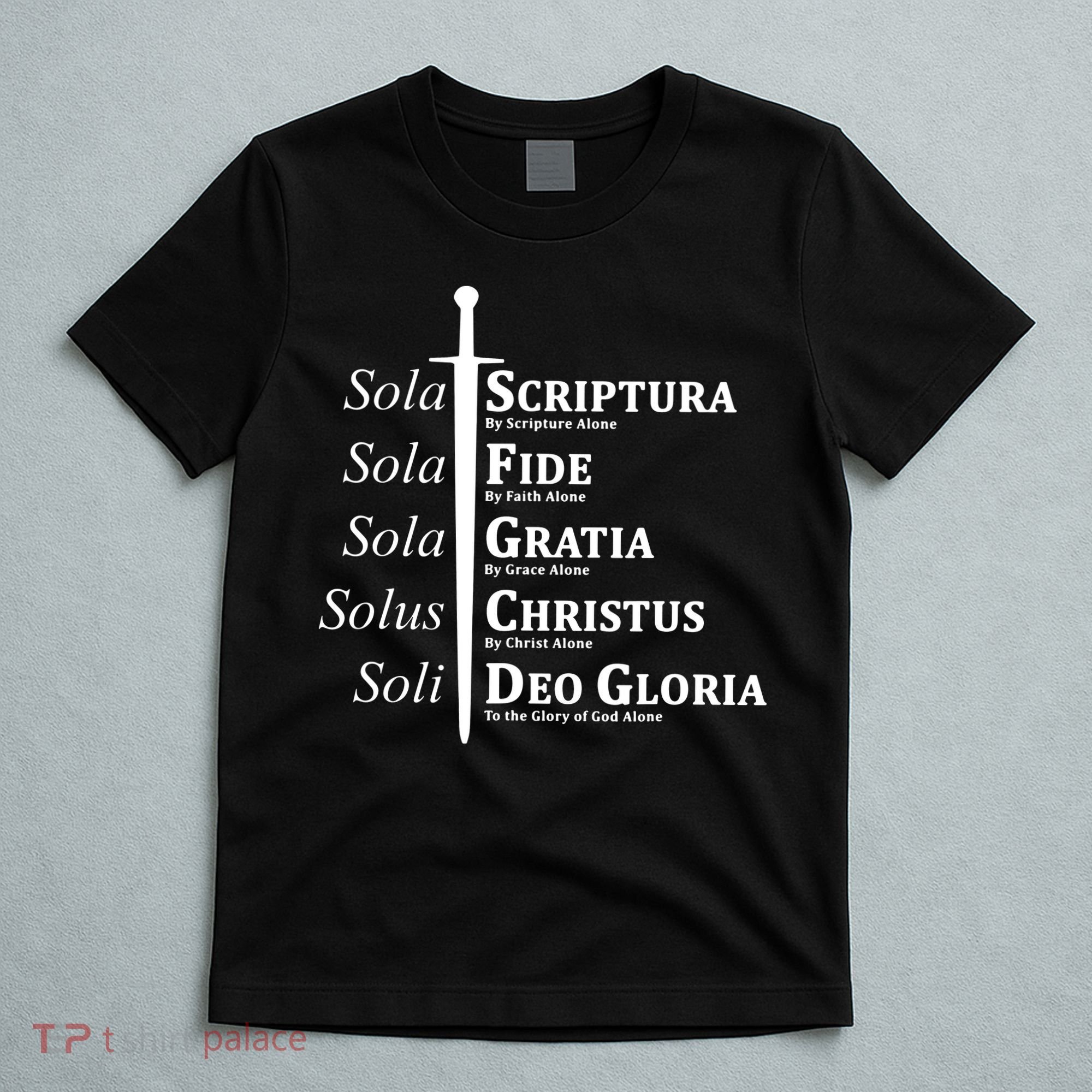 Five Solas Reformed Christian T-Shirt