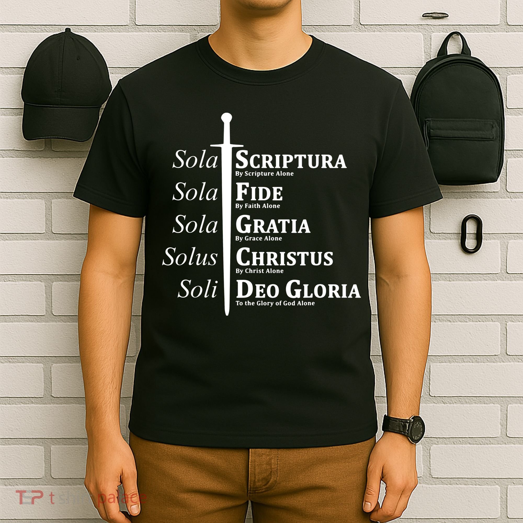 Five Solas Reformed Christian T-Shirt