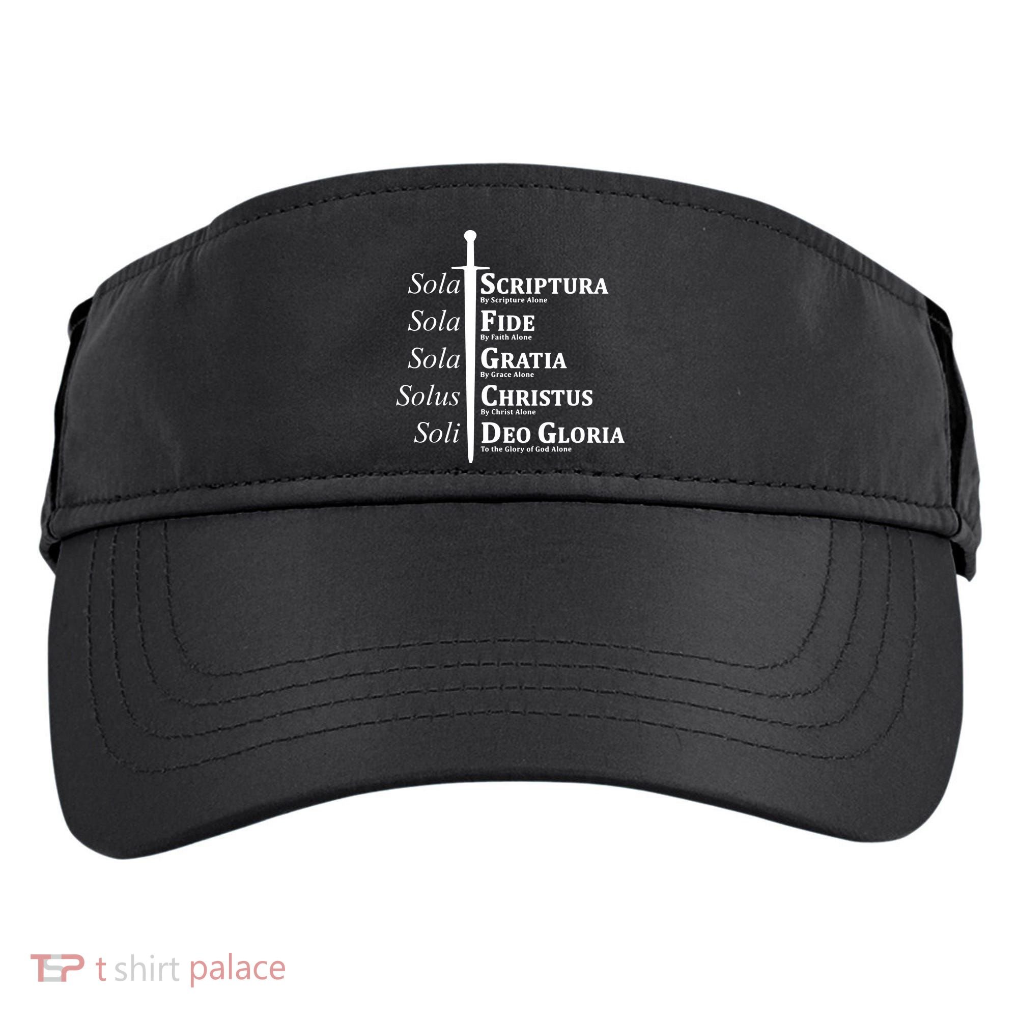 Five Solas Reformed Christian Adult Drive Performance Visor