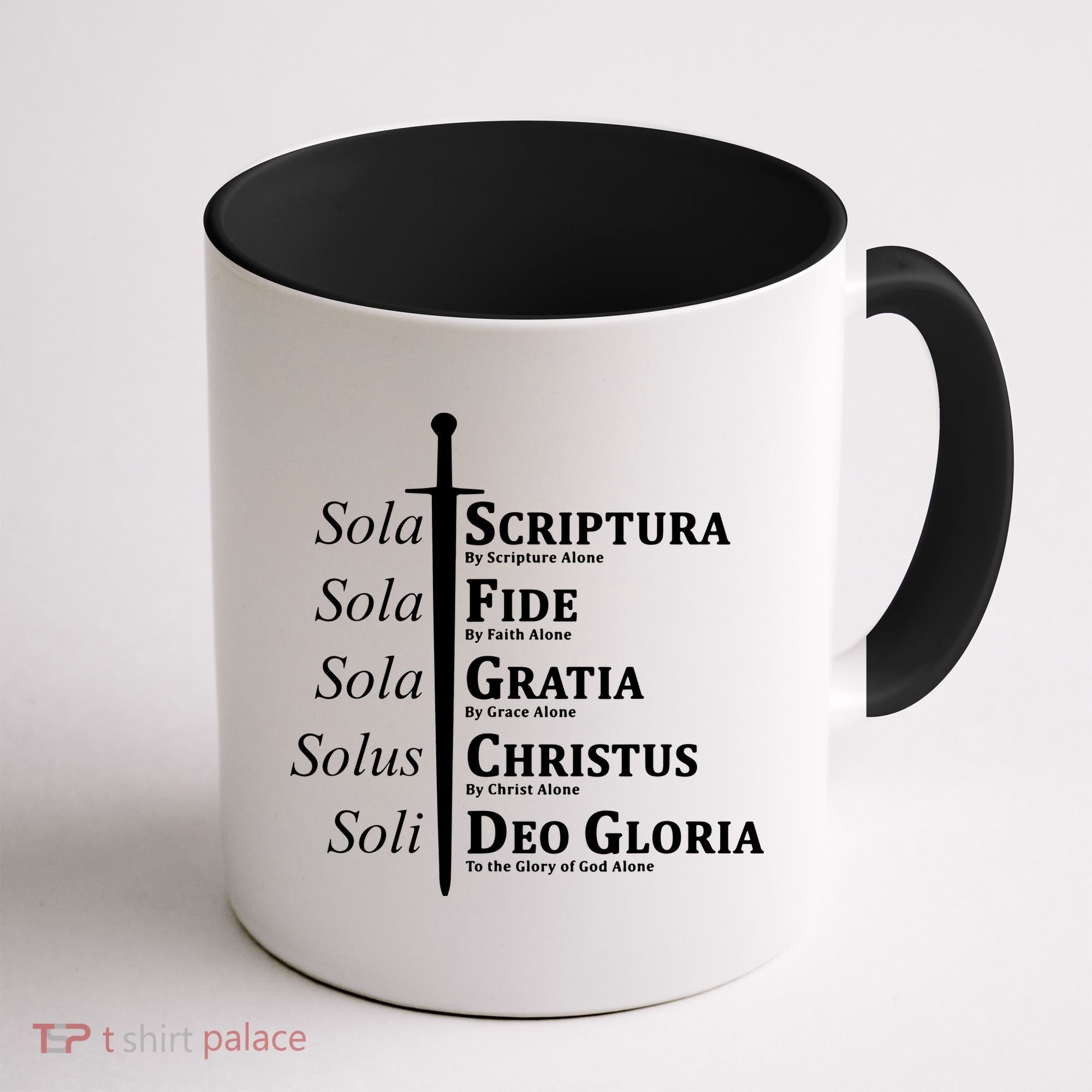 Five Solas Reformed Christian Coffee Mug