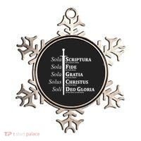 Five Solas Reformed Christian Ornament thumb 0
