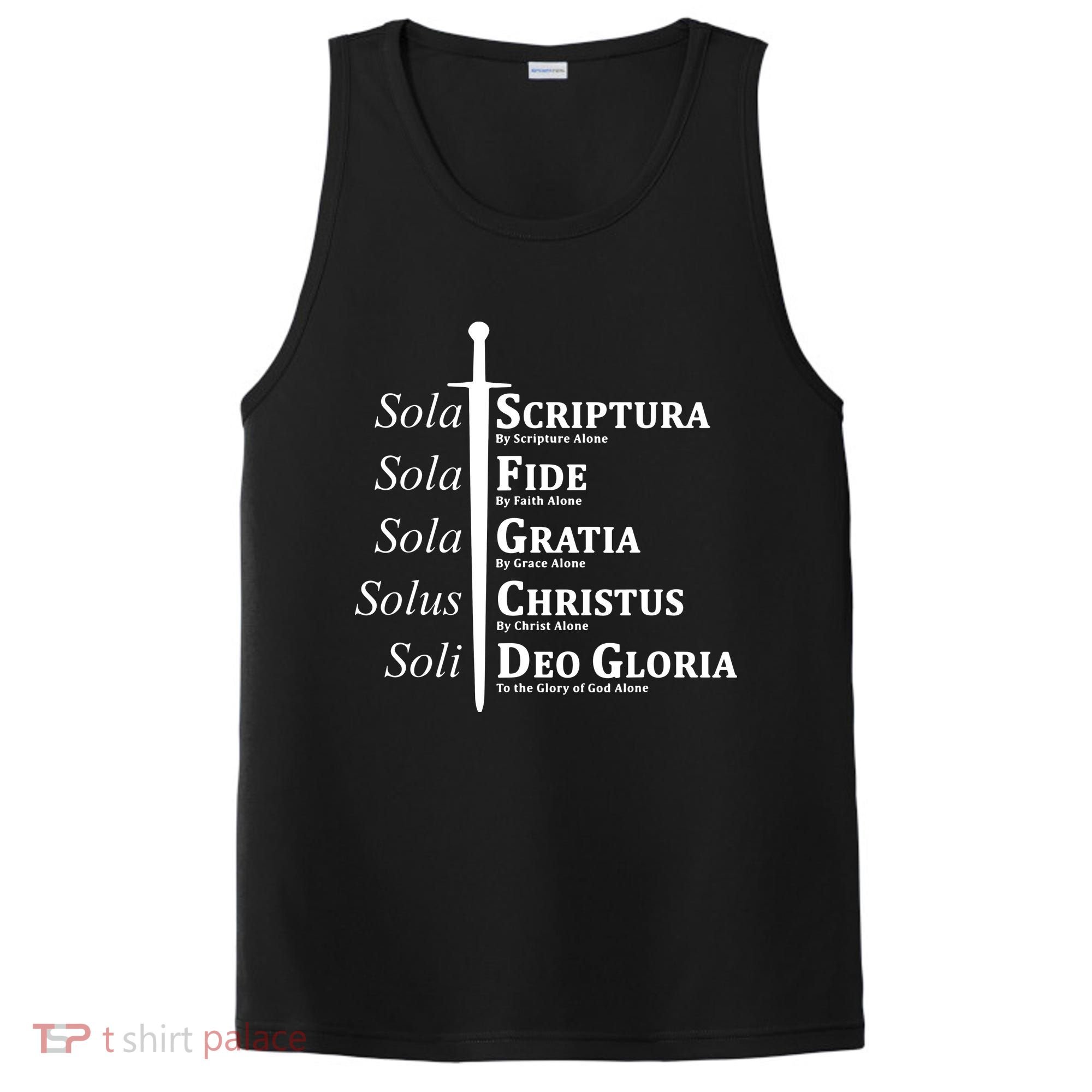 Five Solas Reformed Christian PosiCharge Competitor Tank