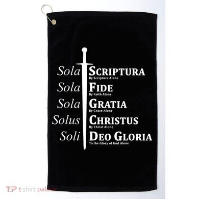Five Solas Reformed Christian Golf Towel