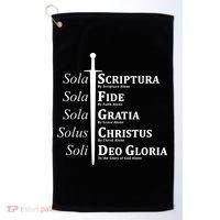Five Solas Reformed Christian Golf Towel thumb 0