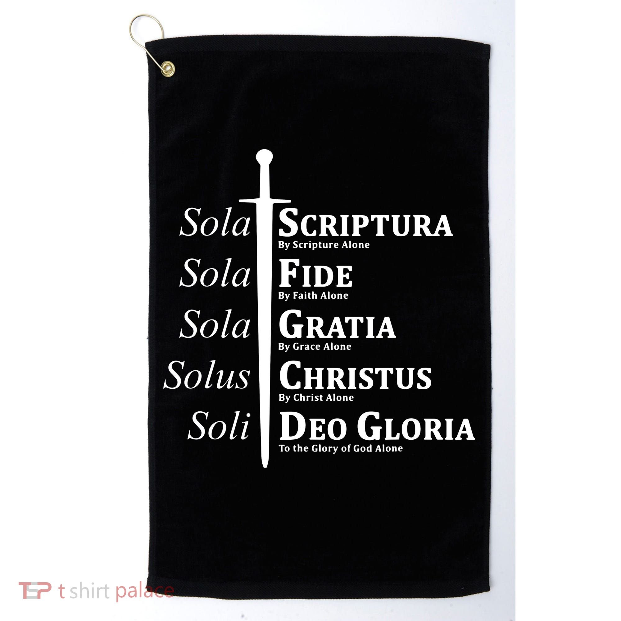 Five Solas Reformed Christian Golf Towel