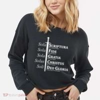 Five Solas Reformed Christian Cropped Pullover Crew thumb 2