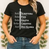 Five Solas Reformed Christian Women's T-Shirt thumb 2