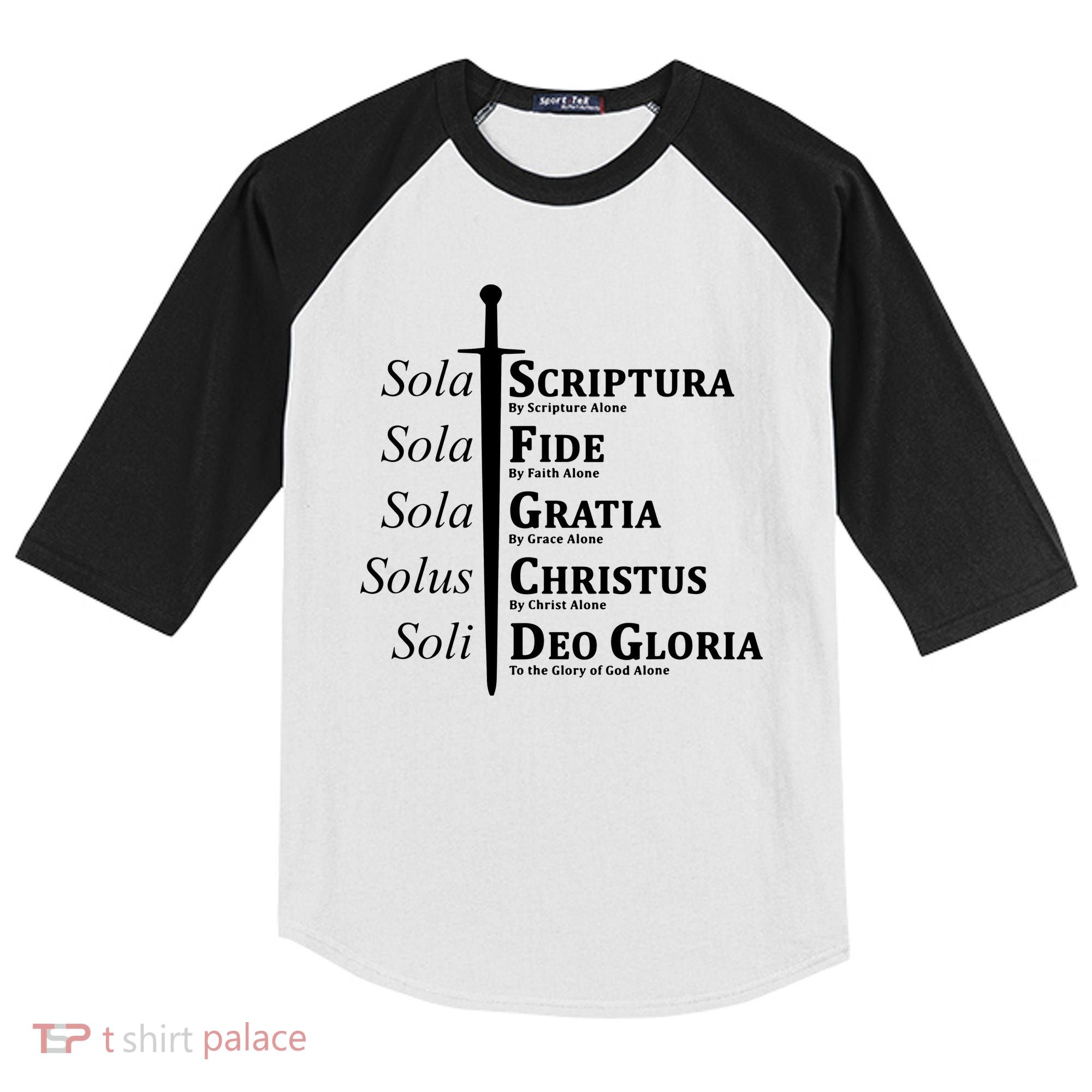 Five Solas Reformed Christian Kids Colorblock Raglan Jersey