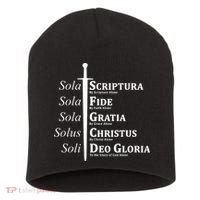 Five Solas Reformed Christian Short Acrylic Beanie thumb 0