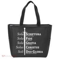 Five Solas Reformed Christian Tote Bag thumb 0