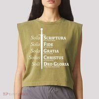 Five Solas Reformed Christian Garment-Dyed Women's Muscle Tee thumb 2