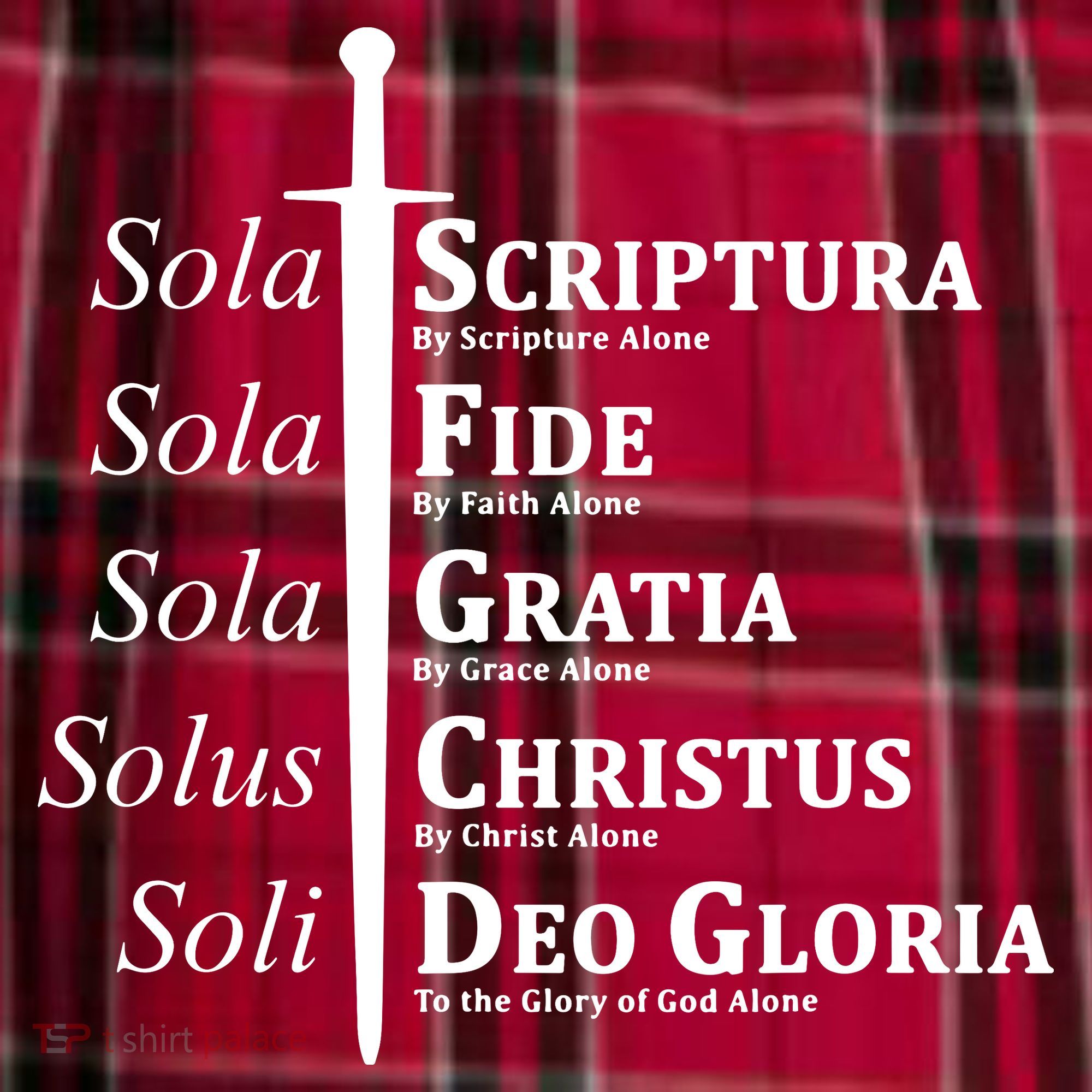Five Solas Reformed Christian Women's Flannel Plaid Pajama Pants