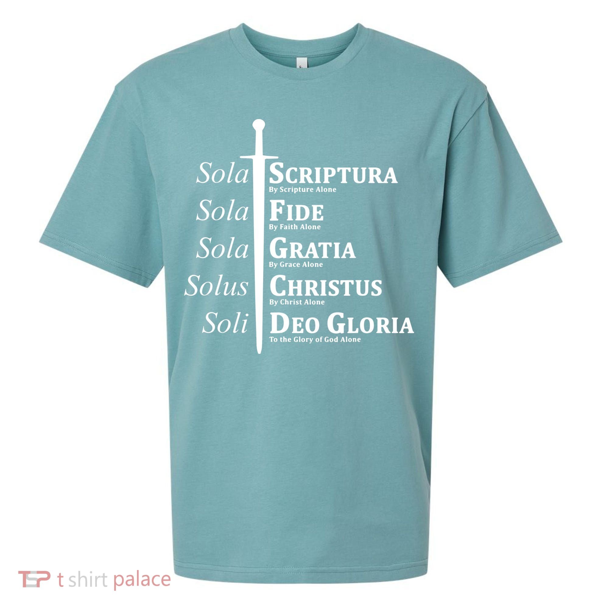Five Solas Reformed Christian Sueded Cloud Jersey T-Shirt