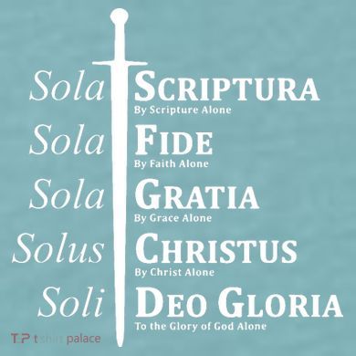 Five Solas Reformed Christian Sueded Cloud Jersey T-Shirt