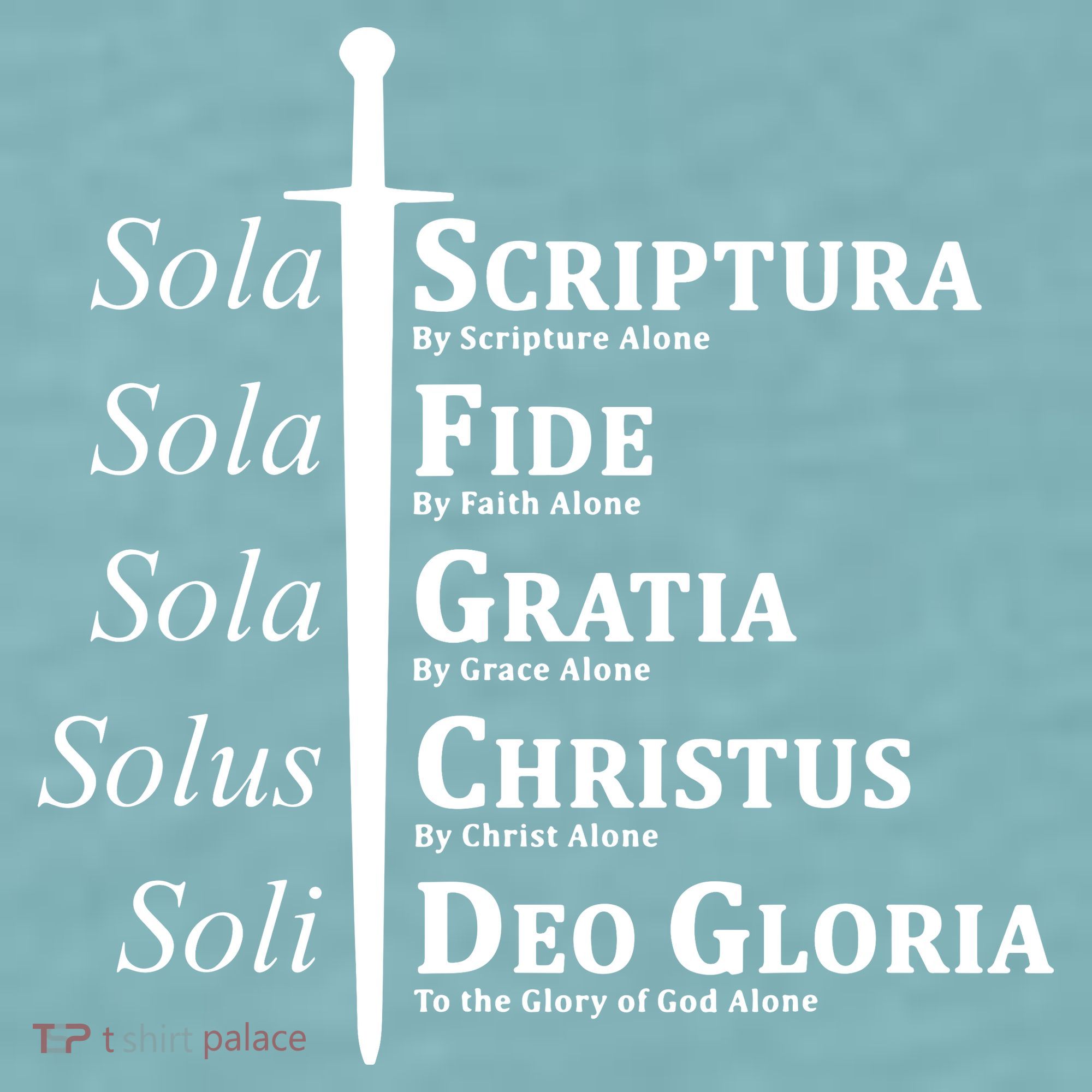 Five Solas Reformed Christian Sueded Cloud Jersey T-Shirt