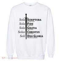 Five Solas Reformed Christian Garment-Dyed Sweatshirt thumb 0